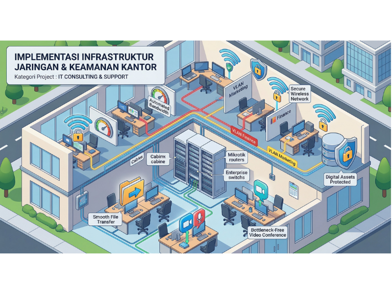 Implementasi Infrastruktur Jaringan & Keamanan Kantor